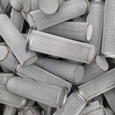 80-1000um สแตนเลส ฟิลเตอร์ท่อจอกระบอก Mesh กันสนิม