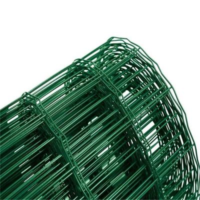 1.83m X 25m สีเขียวดัตช์ ยูโรสาย Mesh รั้ว PVC ผิวเคลือบ