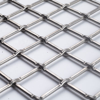 1 2 3 4 Mesh สแตนเลส สแตนเลส Double Crimped Wire Mesh ในฐานะแผ่นเติม