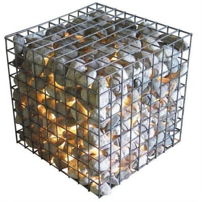 สะสมกล่อง Gabion 2x1x0.5m หินสายกรงสําหรับรั้วสวน