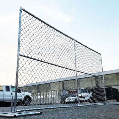 8 ฟุตกําแพงขอบเขต Hot Dip Galvanized Chain Link รั้วสําหรับอุตสาหกรรม