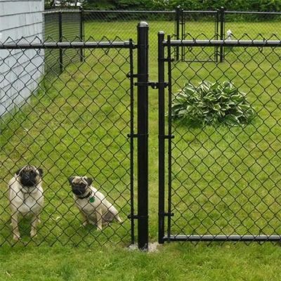 3.0 มม แกลนไซด์ Chain Link Fence พีวีซีเคลือบ Cyclone แผ่นรั้วการติดตั้งง่าย