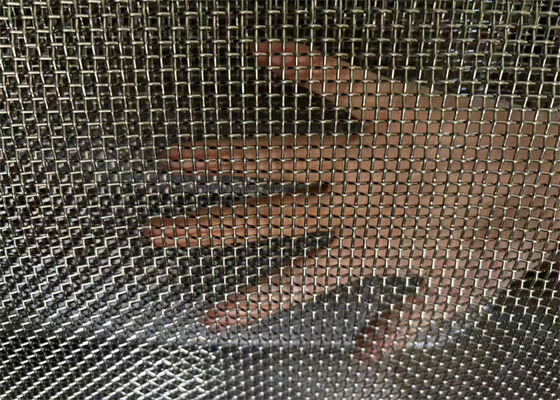 คุณภาพสูงสแควร์เปิดเหล็กไร้สแตนเลส Crimped Wire Mesh สําหรับ Sieving และการกรอง