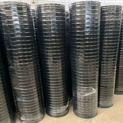 กลางแจ้ง Euro PVC-ท่อ Welded Wire Mesh Roll ดําเขียว Holland Farm Fencing สําหรับบิดตัดเหล็ก Wire Mesh