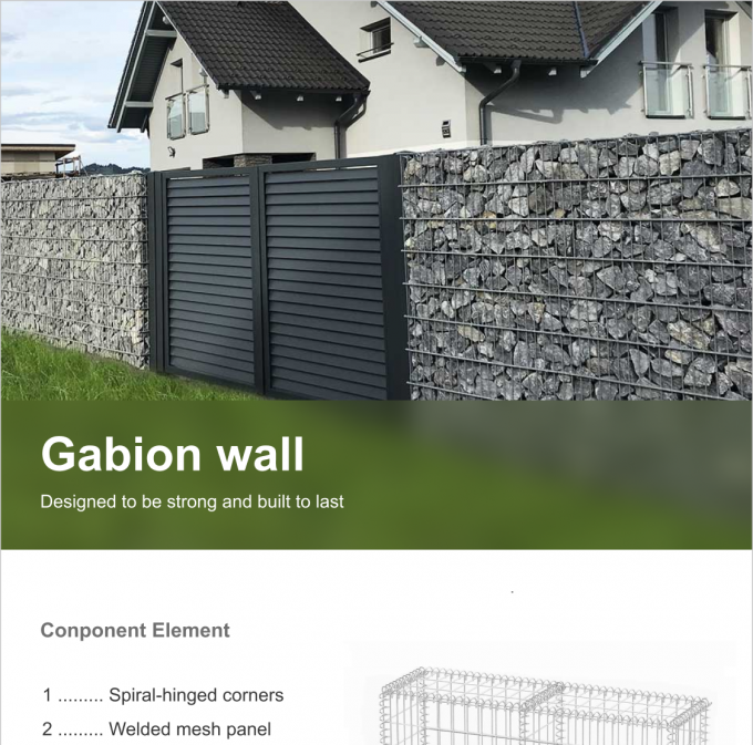 กัลฟาน 200x100x50 กาบิอน โลหะปลูกกล่อง กาบิอน หินกล่อง แอนติการกัด 2