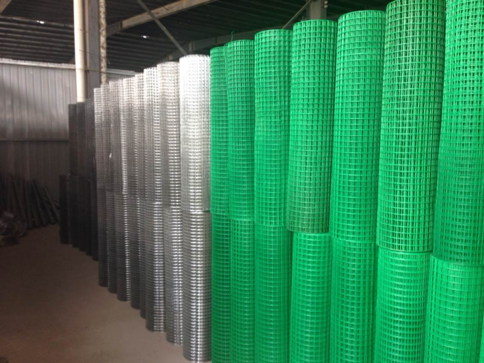1/2x1 1x1 Hot Dip Galvanized Iron Weldered Wire Hardware Cloth Mesh Rolls/ 16 Gauge Electro Galvanized square Hole Weldered Mesh สายสลัดแบบสี่เหลี่ยม 8