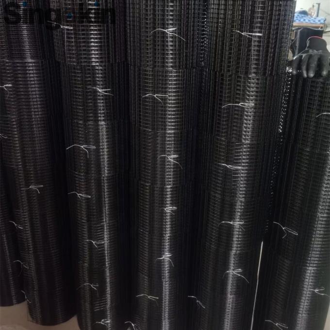 24 Inch X 50 Foot Garden Border Fencing Roll Black PVC Coated Welded Wire Fence 3