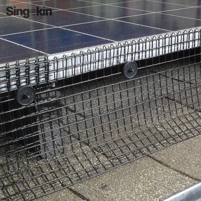 24 Inch X 50 Foot Garden Border Fencing Roll Black PVC Coated Welded Wire Fence 8