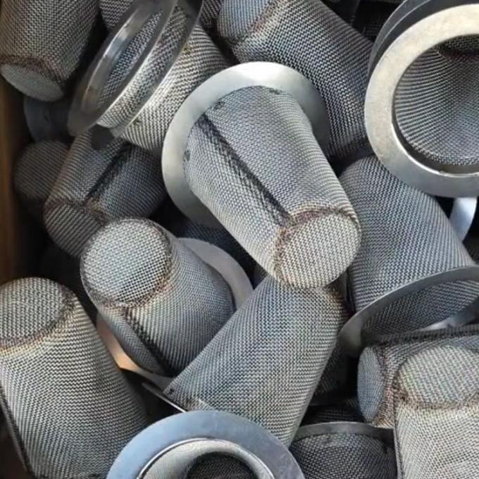 สแตนเลสที่กําหนดเอง 304 316 เครื่องกรอง สกรีน สาย Mesh 20-100 Micron กลมกรอง Disc สําหรับกรองน้ํา 10