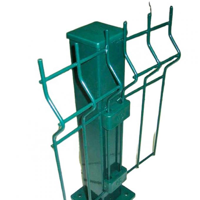 พีวีซีเคลือบ 3d สายไหม welded รั้วหินโค้ง รั้วสวน 2.3m * 3m 0